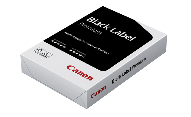 Kopieerpapier Canon Black Label Premium A4 80gr wit 500 vel Kopieerpapier Canon Black Label Premium A4 80gr wit 500 vel