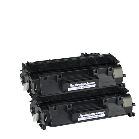 Huismerk Toners - 2x HP 05A (CE505A) compatibel, zwart Huismerk Toners - 2x HP 05A (CE505A) compatibel, zwart