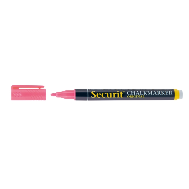 markeermarker, chalkmarker, roze dop, marker, schoolartikel