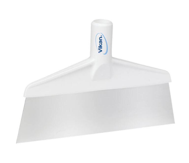 Vikan Hygiene tafel_vloerschraper rvs blad: 245x70mm wit