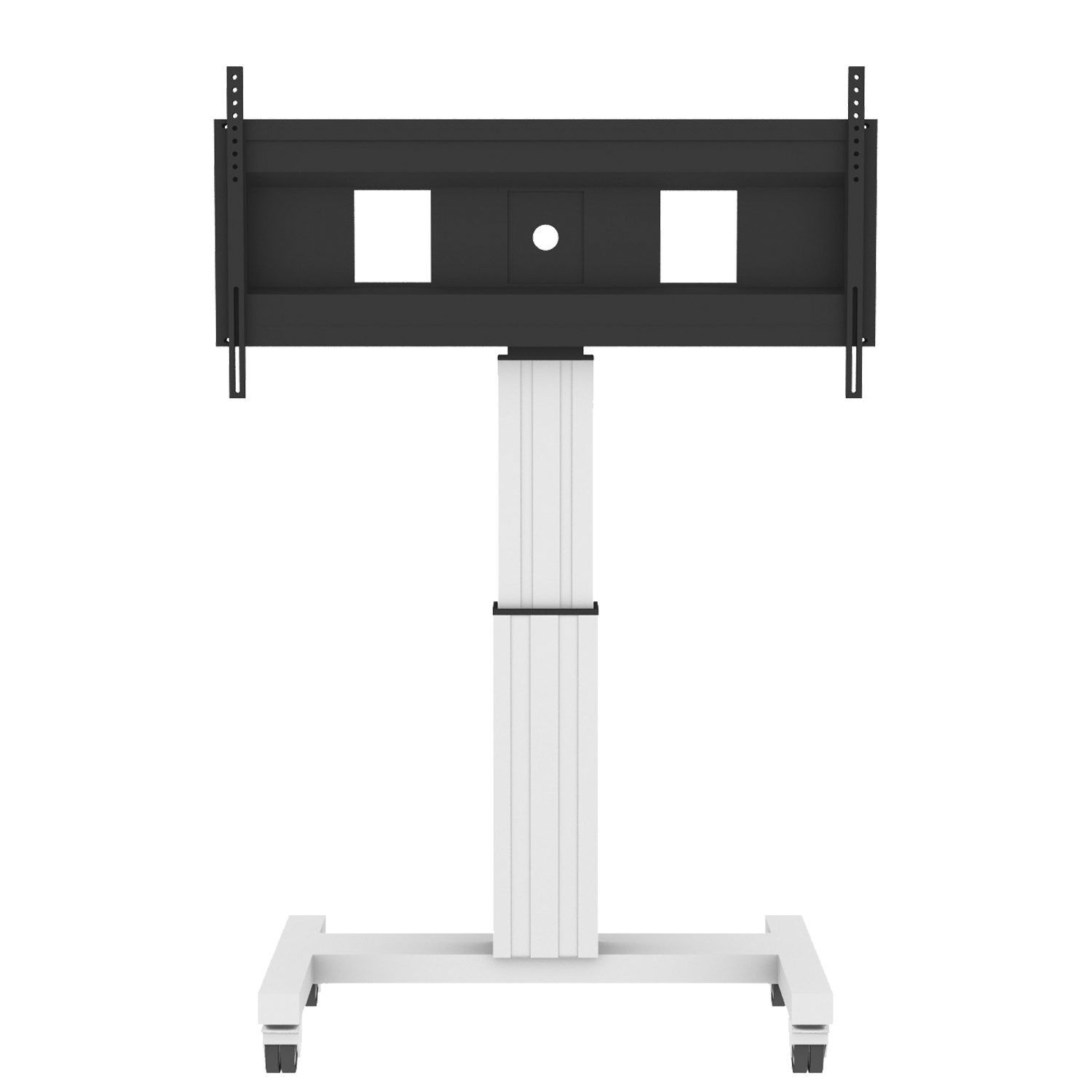 Elektrisch in hoogte verstelbaar XL tv-rolstatief, verrijdbaar monitorstatief, 50 cm slag Elektrisch in hoogte verstelbaar XL tv-rolstatief, verrijdbaar monitorstatief, 50 cm slag