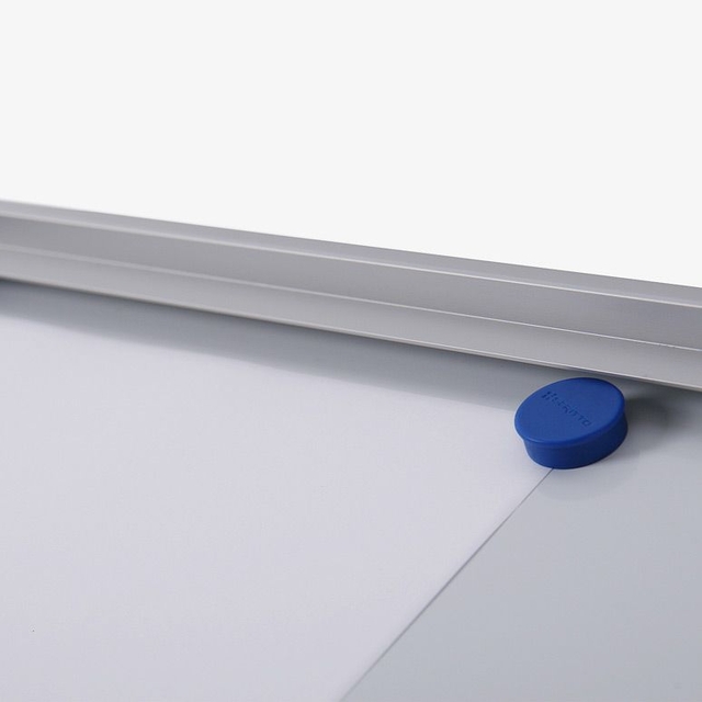 Vitrinebord Quantore voor binnen 6x A4 zilver