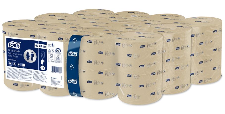 Tork Naturel  Hulsloos Toiletpapier 2lgs T7 doos 24rol