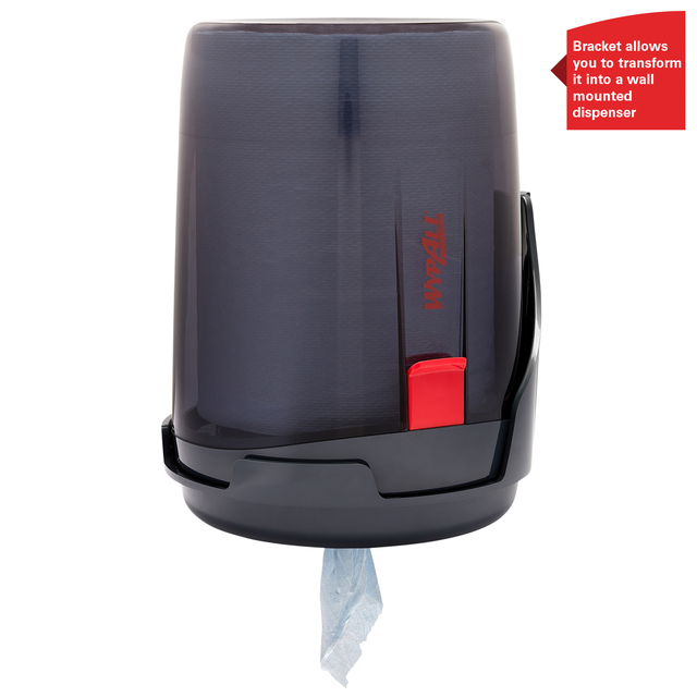 Poetspapierdispenser WypAll L10 Reach draagbare dispenser zwart 6221