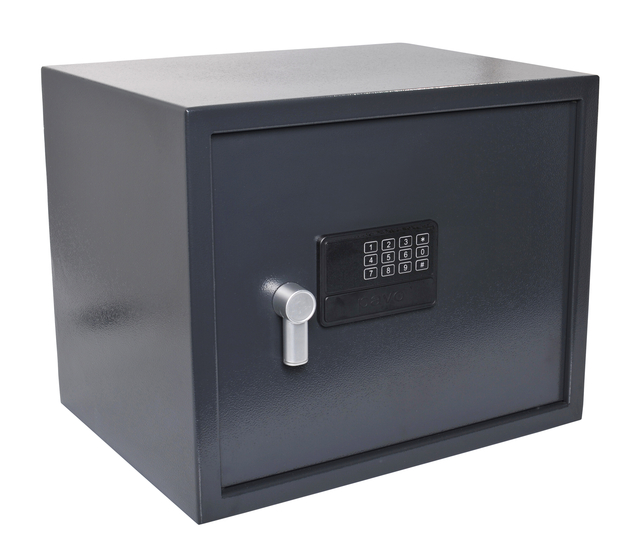 Kluis Pavo elektronisch 430x350x330mm donkergrijs Kluis Pavo elektronisch 430x350x330mm donkergrijs