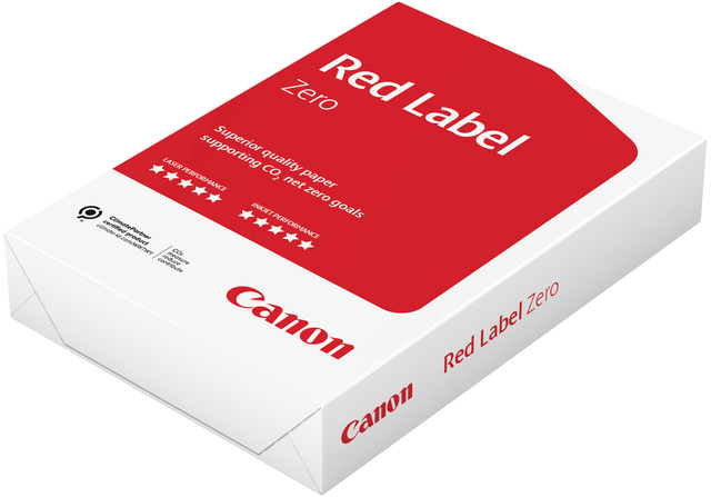 Kopieerpapier Canon Red Label Zero A4 80gr wit 500 vel Kopieerpapier Canon Red Label Zero A4 80gr wit 500 vel