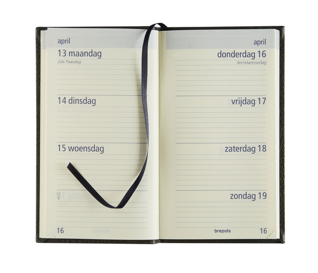 agenda, notitieboek, openbaar, linnen band, dagenkalender