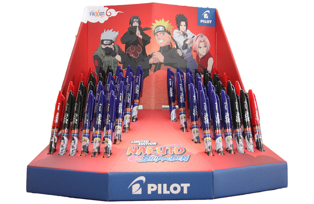 Rollerpen PILOT friXion ball Naruto medium 3 kleuren assorti