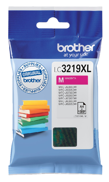 Inktcartridge Brother LC-3219XLM rood Inktcartridge Brother LC-3219XLM rood
