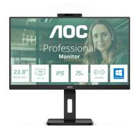 monitor, zwart beeldscherm, 23,8 inch, IPS-paneel, 75 Hz