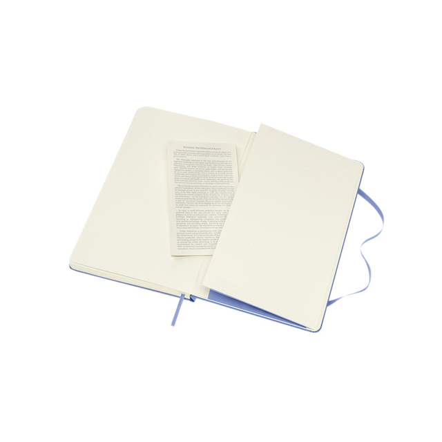 Notitieboek Moleskine large 130x210mm lijn hard cover hydrangea blue