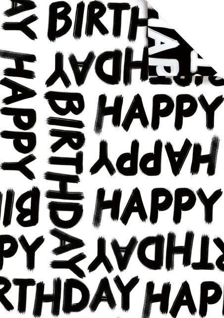 Inpakpapier Stewo Happy Birthday 200x70cm  assorti