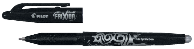 Rollerpen PILOT friXion medium zwart Rollerpen PILOT friXion medium zwart