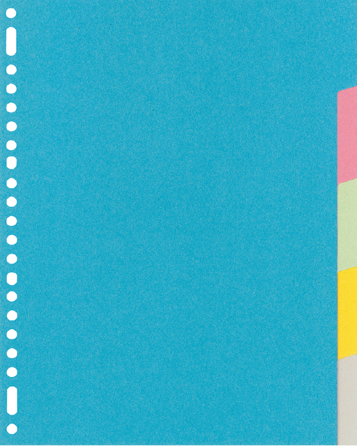 Tabbladen Kangaro 23-gaats RY405M 5-delig assorti karton Tabbladen Kangaro 23-gaats RY405M 5-delig assorti karton