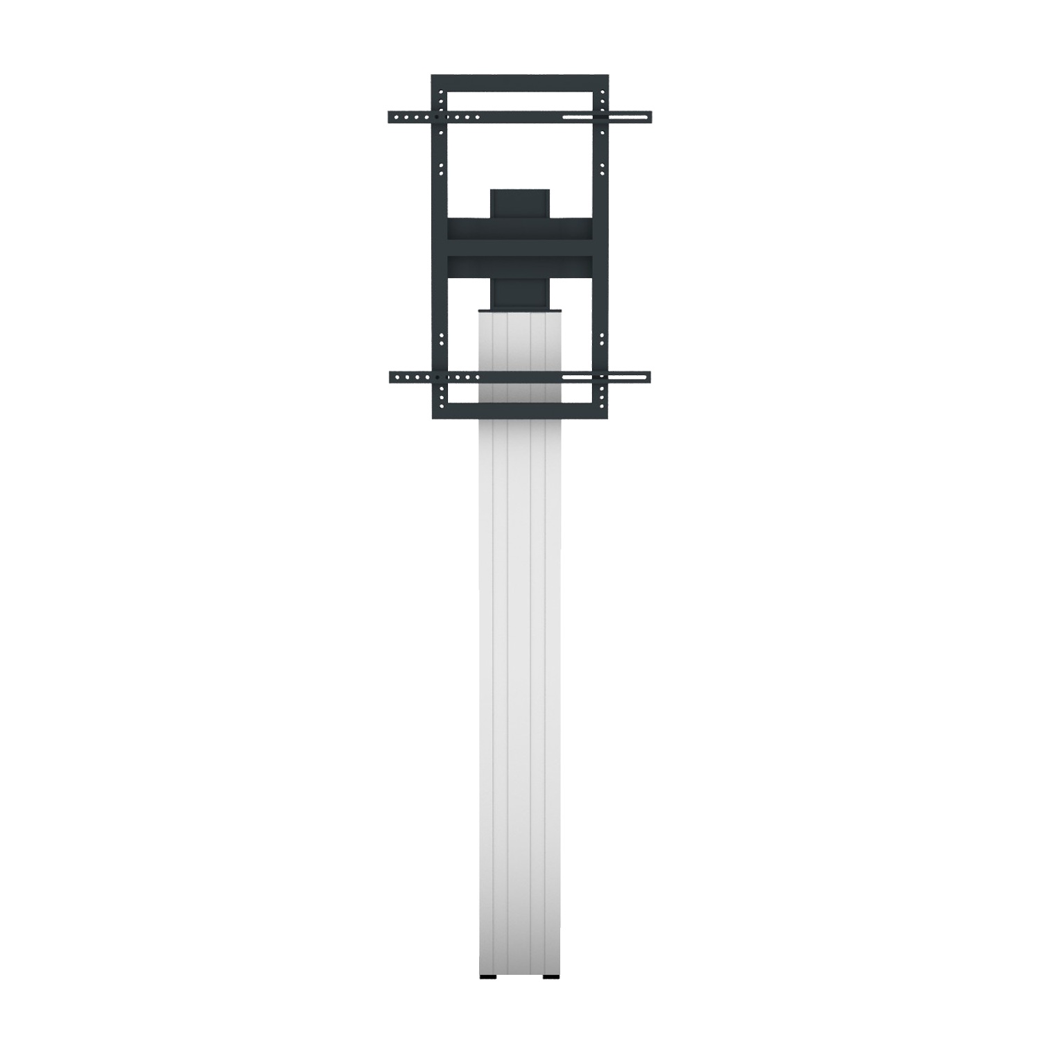Vaste TV standaard in portret of landschap modus 195 cm voor 42 tot 100 inch schermen voor wandmontage