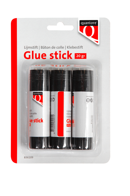 Lijmstift Quantore 3x20gr blister Lijmstift Quantore 3x20gr blister