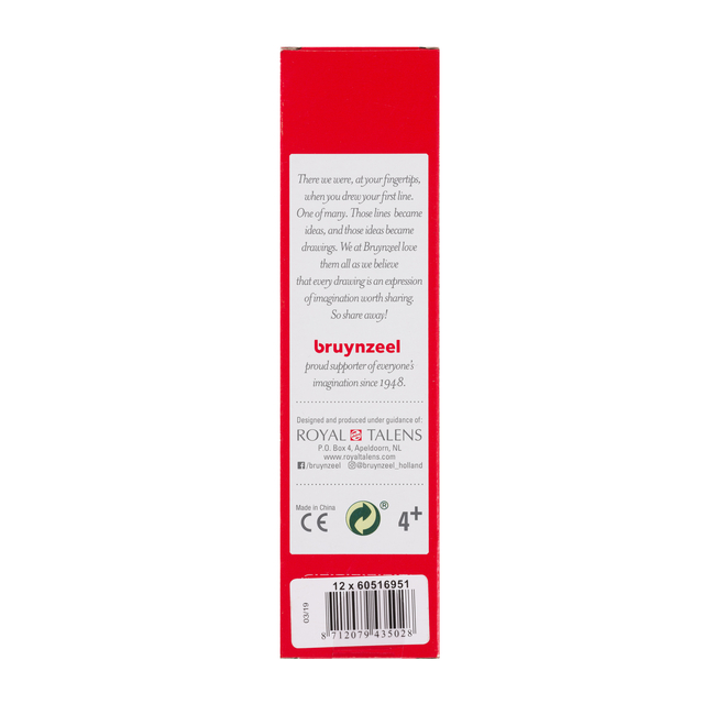 red box, pakking, streepjescode, royal talens, 4+