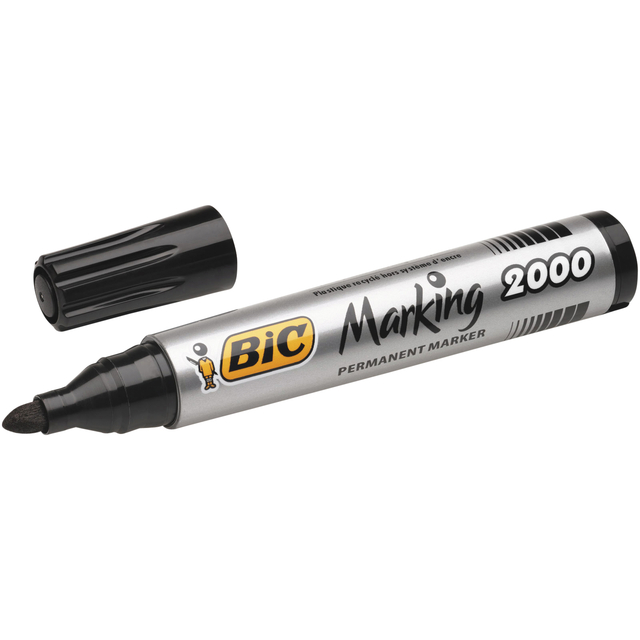 Viltstift Bic 2000 ecolutions rond large zwart Viltstift Bic 2000 ecolutions rond large zwart