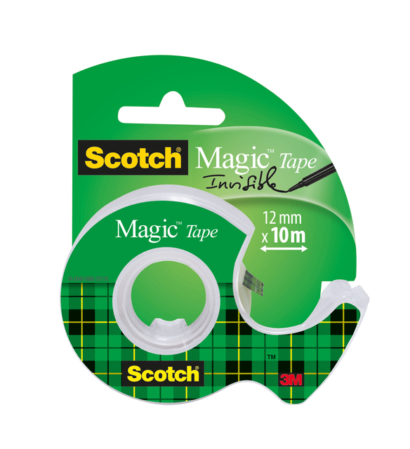 Plakband Scotch Magic 810 12mmx10m onzichtbaar  + plakbandhouder Plakband Scotch Magic 810 12mmx10m onzichtbaar  + plakbandhouder