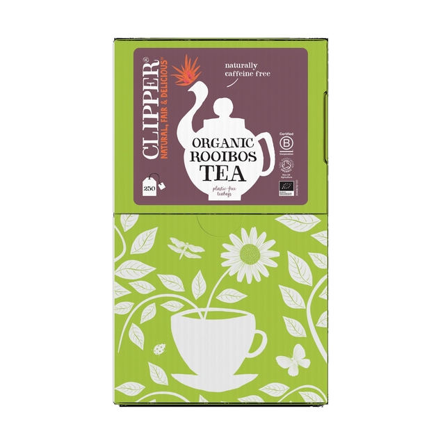 Thee Clipper infusion redbush bio 250 zakjes Thee Clipper infusion redbush bio 250 zakjes