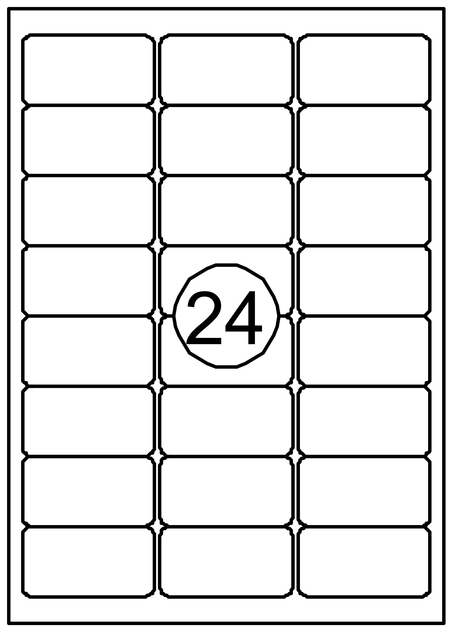Etiket Quantore 63.5X33.9mm 360 stuks Etiket Quantore 63.5X33.9mm 360 stuks