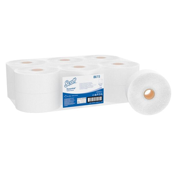 Scott KC Toiletpapier Midi Jumbo Wit 2lg 200mtr pak 12 rol
