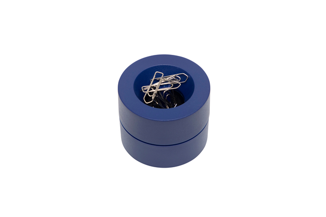 Papercliphouder MAUL Pro magnetisch Ø73x60mm blauw
