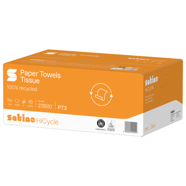 papieren handdoeken, weefsel, gerecyclede, oranje doos, doos verpakking