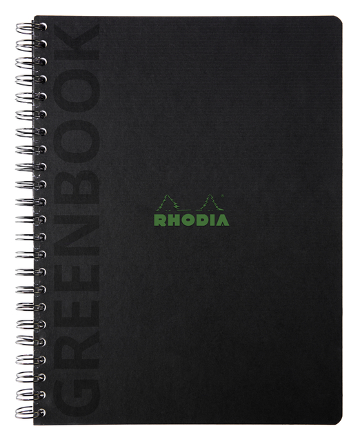 Notitieboek Rhodia Greenbook recycled A4+ lijn 160 pagina's 90gr hc Notitieboek Rhodia Greenbook recycled A4+ lijn 160 pagina's 90gr hc