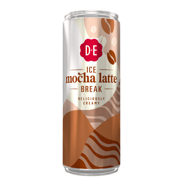 iced latte, mocha, blik, aluminium, koffie drankje