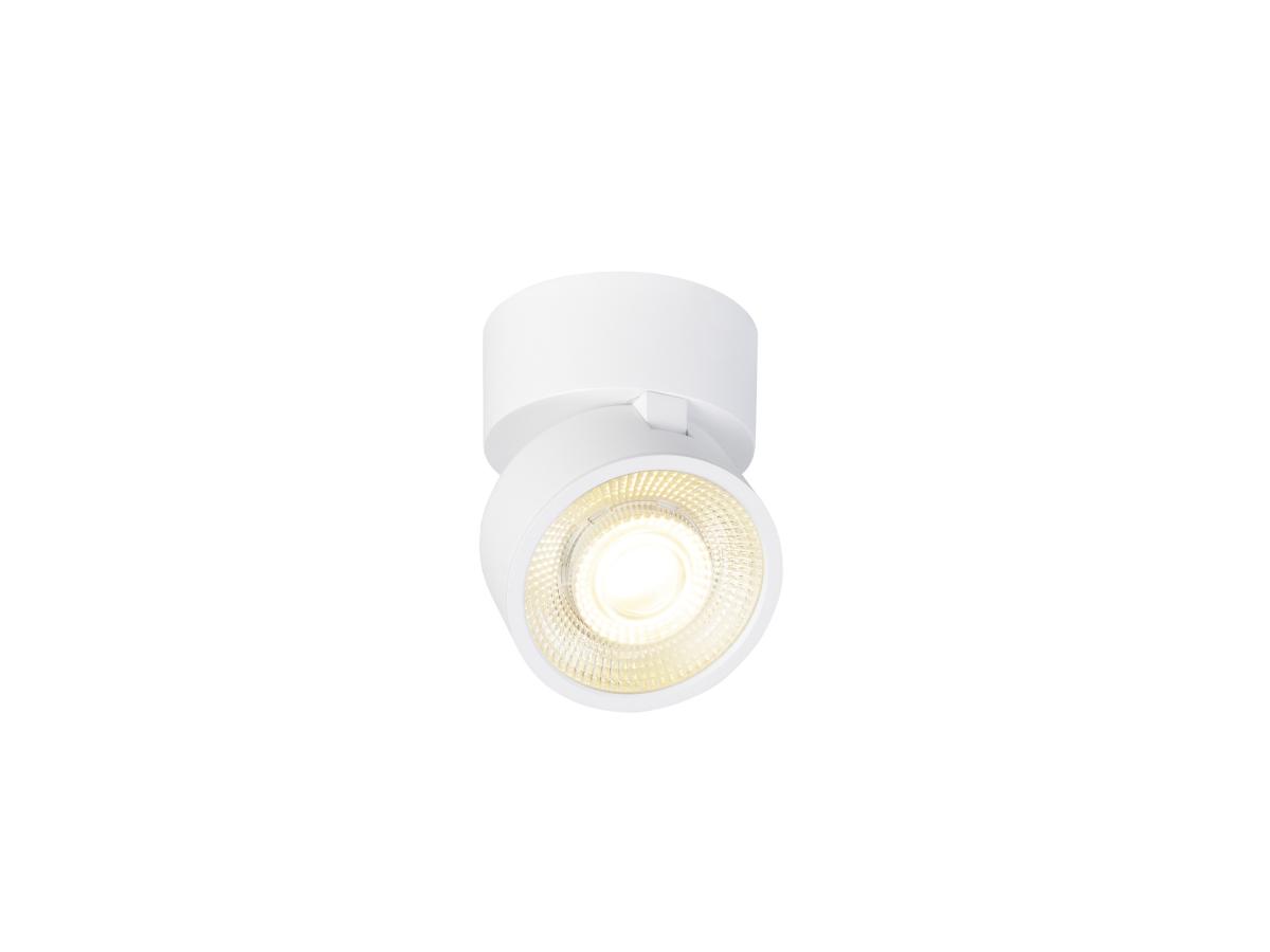 led plafondspot, spotlicht, witte afwerking, warm wit, kegelvormig design