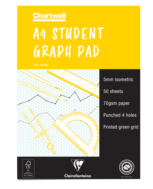 Millimeterblok Clairefontaine isometrisch A4 Millimeterblok Clairefontaine isometrisch A4