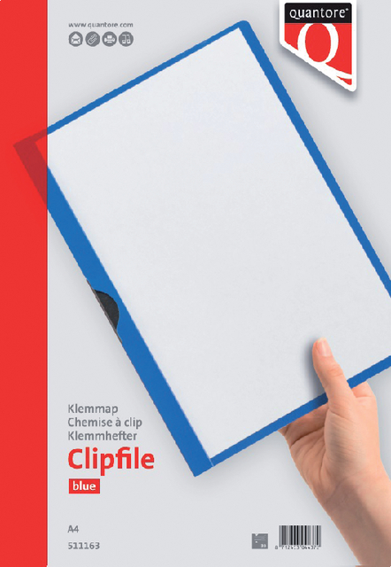 Klemmap Quantore A4 3mm donkerblauw Klemmap Quantore A4 3mm donkerblauw