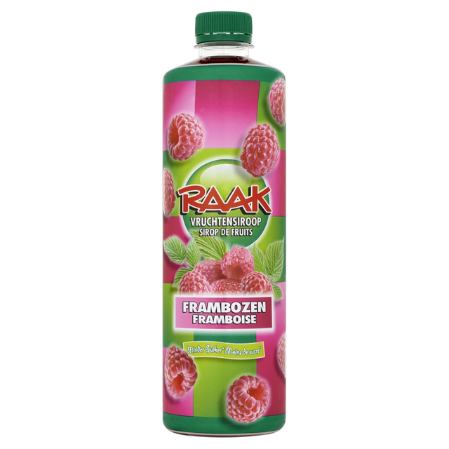 Siroop RAAK framboos 750ml Siroop RAAK framboos 750ml