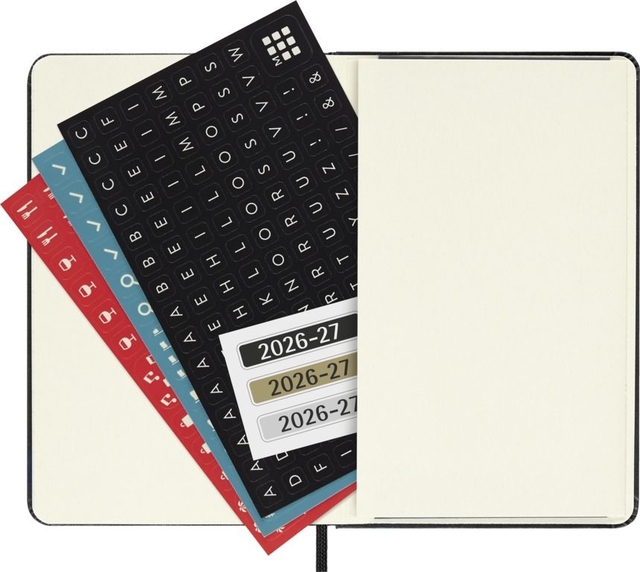 planner, notebook, keyboard-pattern, date-labels, colorful-planner