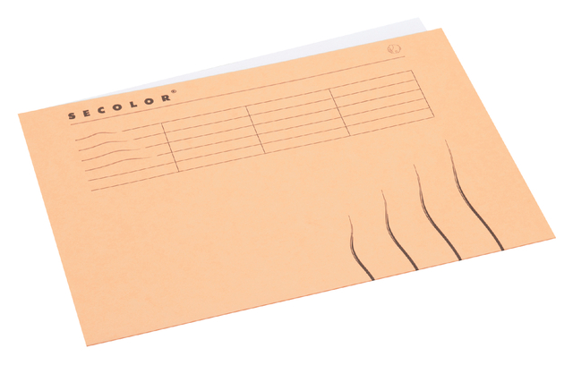 Vouwmap Secolor A4 100% gerecycled karton 250gr beige Vouwmap Secolor A4 100% gerecycled karton 250gr beige