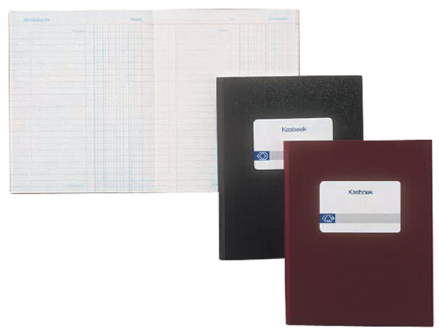 Kasboek Djois Atlanta 210x165mm 192blz 1 kolom harde kaft blauw Kasboek Djois Atlanta 210x165mm 192blz 1 kolom harde kaft blauw