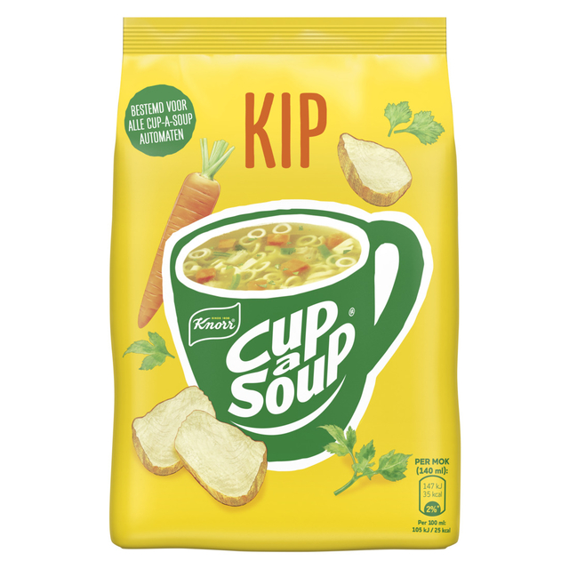 kippestoop, cupsoup, instant soup, geperst?
