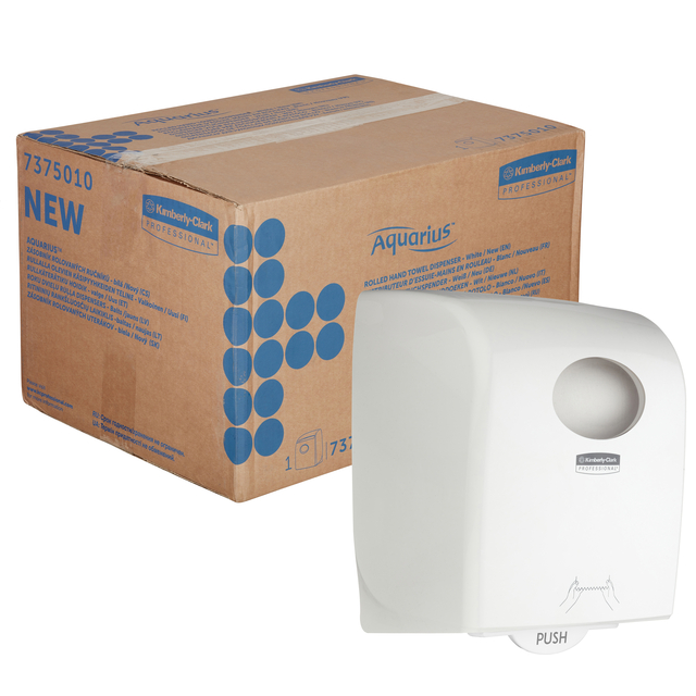 Handdoekroldispenser Kimberly Clark Aquarius wit 7375 Handdoekroldispenser Kimberly Clark Aquarius wit 7375