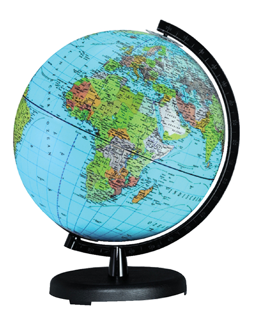Globe Columbus Terra kunststof voet 26cm 552610/H Globe Columbus Terra kunststof voet 26cm 552610/H