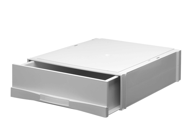 Stapelcassette Djois met 1 hoge lade grijs Stapelcassette Djois met 1 hoge lade grijs