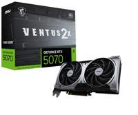 MSI GeForce RTX 5070 VENTUS 2X OC | 12GB GDDR7 | DLSS 4 | Videokaart | Nvidia GPU MSI GeForce RTX 5070 VENTUS 2X OC | 12GB GDDR7 | DLSS 4 | Videokaart | Nvidia GPU