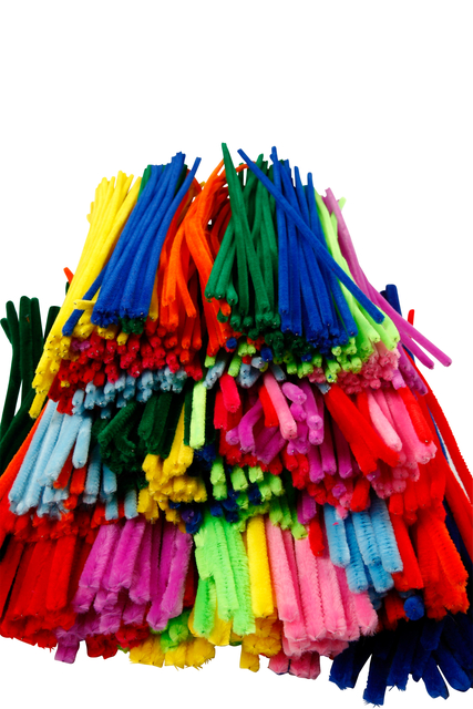 Chenilledraad Creativ Company 30cm dikte 4, 6, 9mm 700 stuks assorti