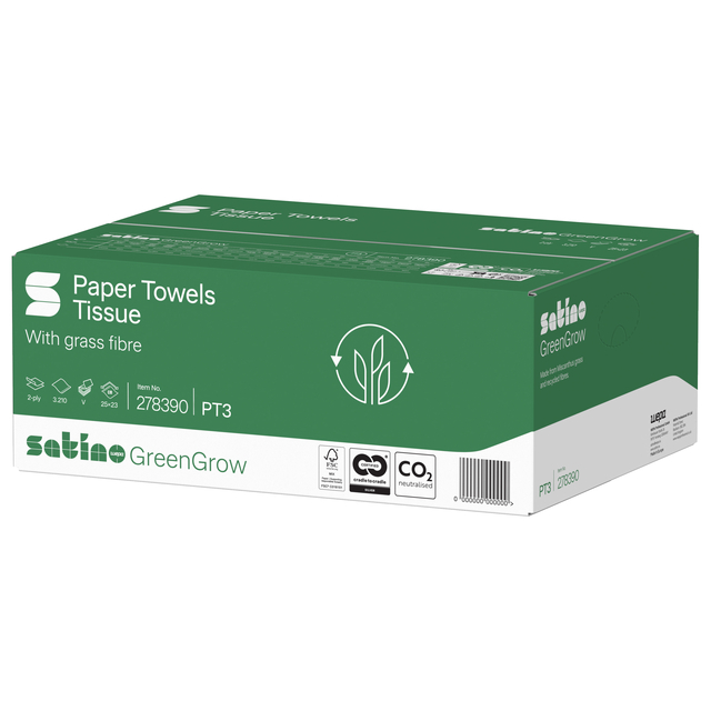 tissues, paper towels, with grass fibre, greenbox, eco