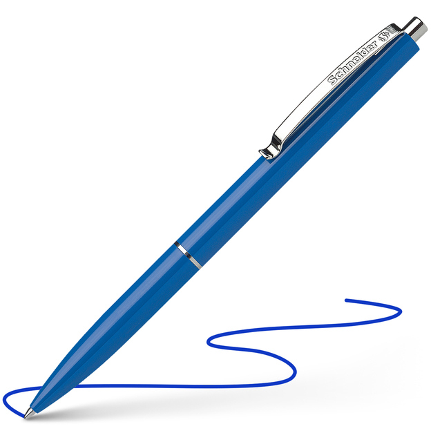 balpen, balpen blauw, kogelspits, metalen clip, scheerpen