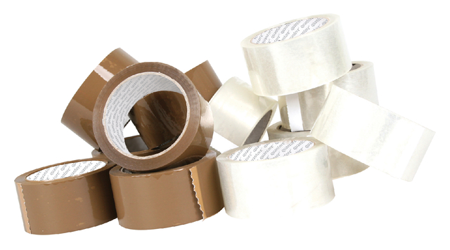 Verpakkingstape Quantore 50mmx60m PP transparant 6 rollen