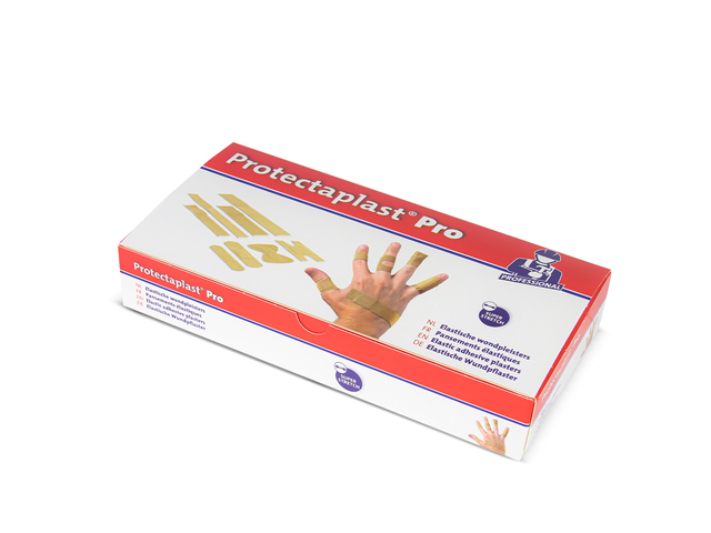 Elastische pleisters bruin Protectaplast 180x20mm 100 stuks Elastische pleisters bruin Protectaplast 180x20mm 100 stuks