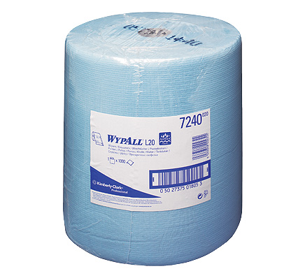 Kimberly Clark WypAll Poetsdoek L20 Blauw rol 1000 st