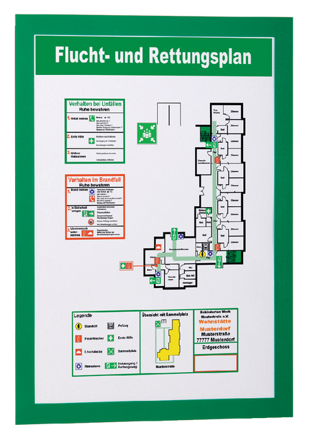 Duraframe Durable 487205 A4 groen 2 stuks Duraframe Durable 487205 A4 groen 2 stuks