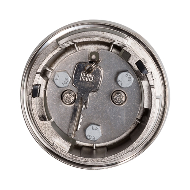 deurknop, schakelaar, ronde klok, metalen, onderdeel